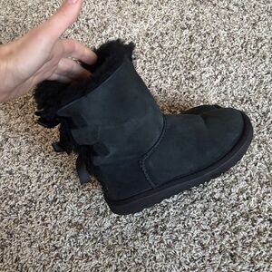 UGG Black Suede Winter Boots